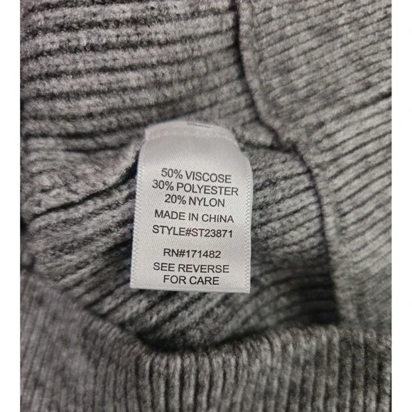 SINCERELY JULES Grey Ribbed Knit Hoodie and Pants Lounge Set Pants Size S EUC - Picture 8 of 9